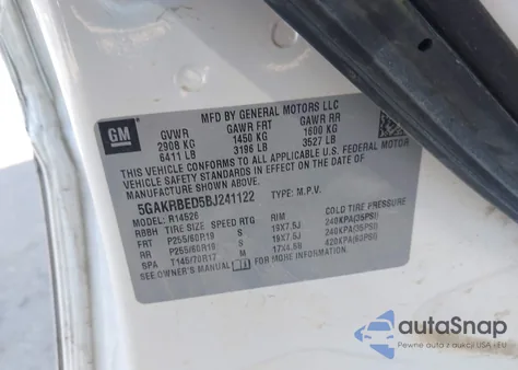 2011 Buick Enclave 1Xl from USA, damaged, VIN 5GAKRBED5BJ241122